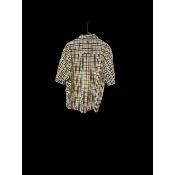 Ecko Unltd Mens Yellow & Blue Short Sleeve Plaid Button-Up Shirt Size XL - Picture 6 of 15